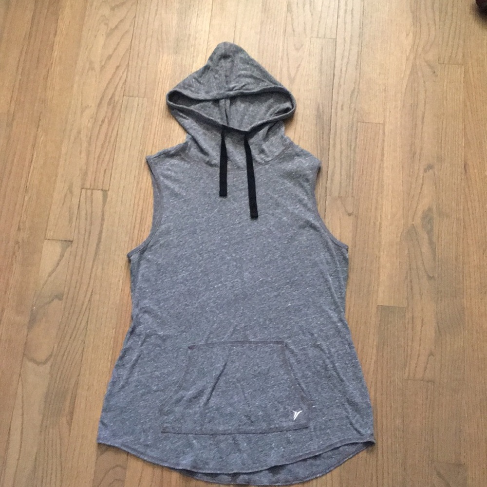 Sleeveless Athleisure Top w/ Hood